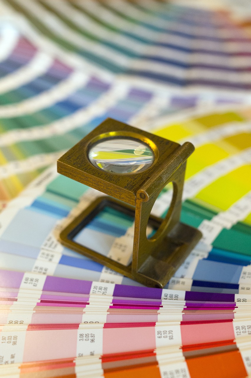 color chart, magnifying glass, printer-1175456.jpg